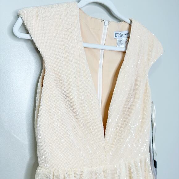 Mac Duggal Ieena 26306 Mini Dress Fit & Flare V-Neck Cap Sleeve Porcelain Size 4 - Picture 4 of 10